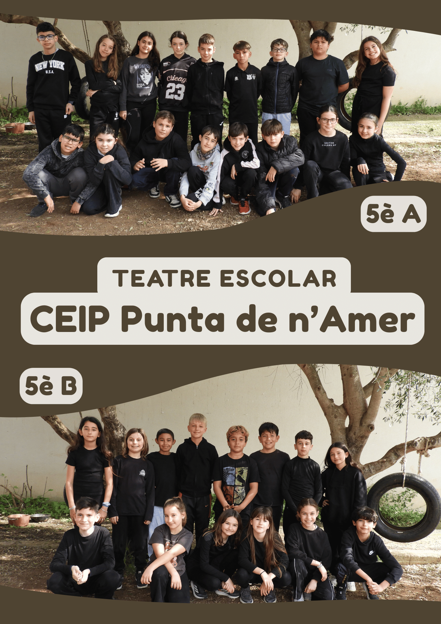 «Un castell... embruixat?» i «L'equip de l’Arc de Sant Martí»: Teatre escolar a Sa Màniga