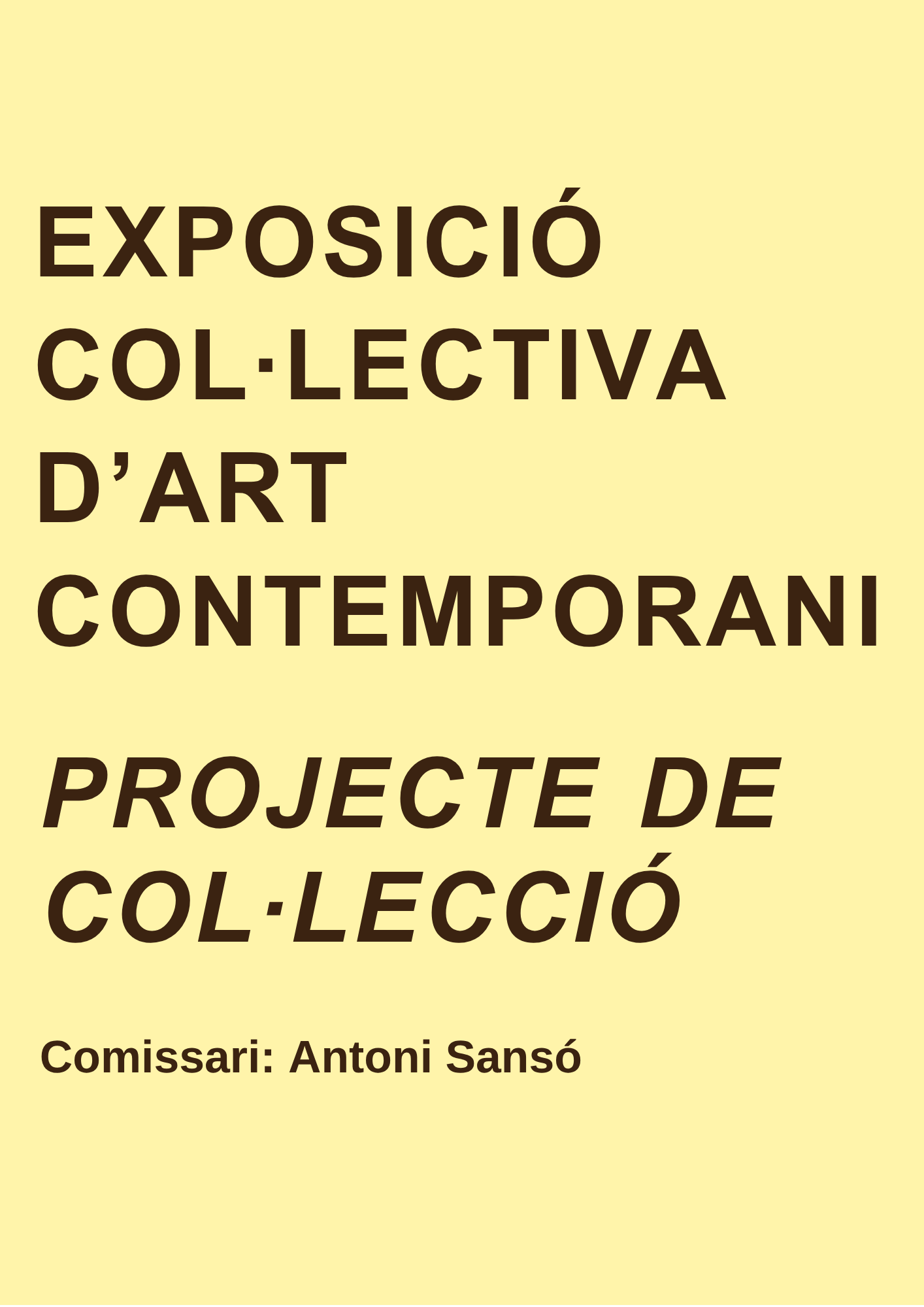 Exposició d’art contemporani